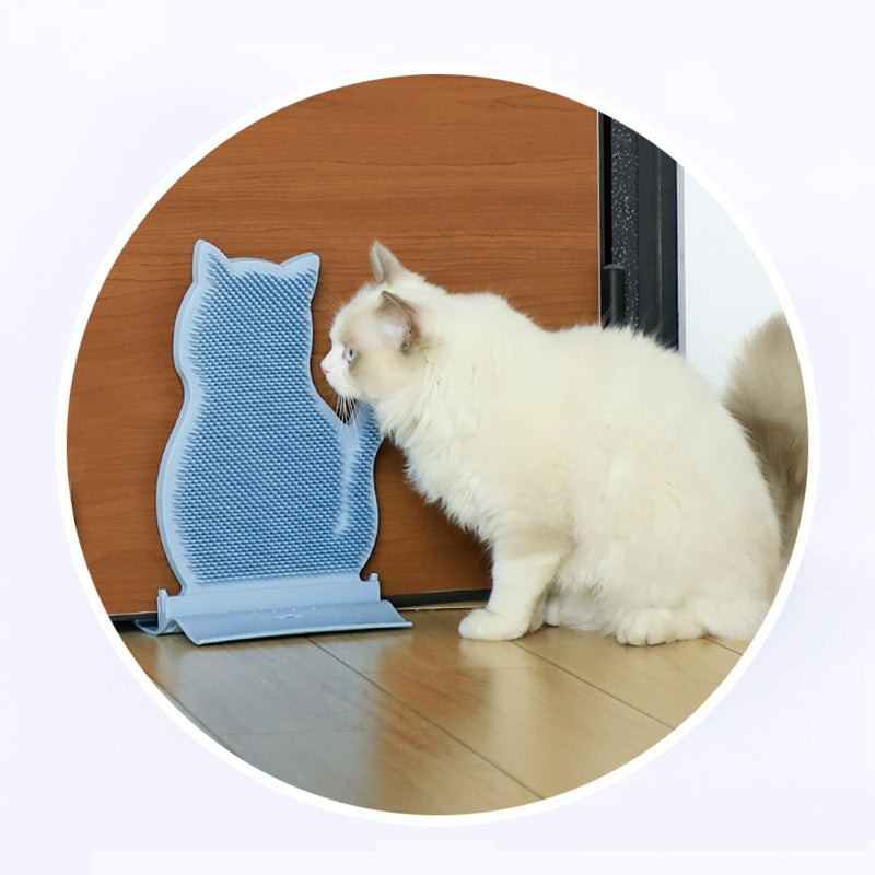 Cat Self-Groomer Corner Massage Brush with Catnip
