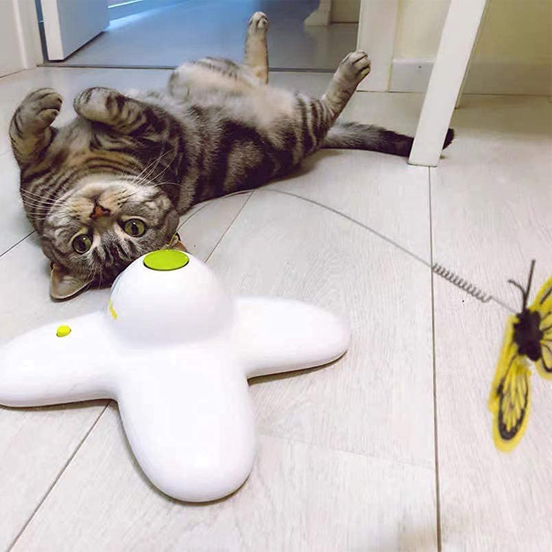 Automatic Spinning Butterfly Cat Toy