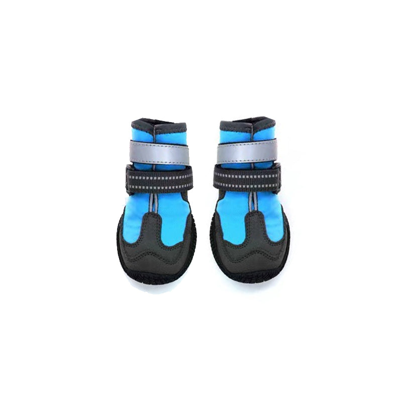 Waterproof Dog Boots with Reflective Straps (Set of 4)