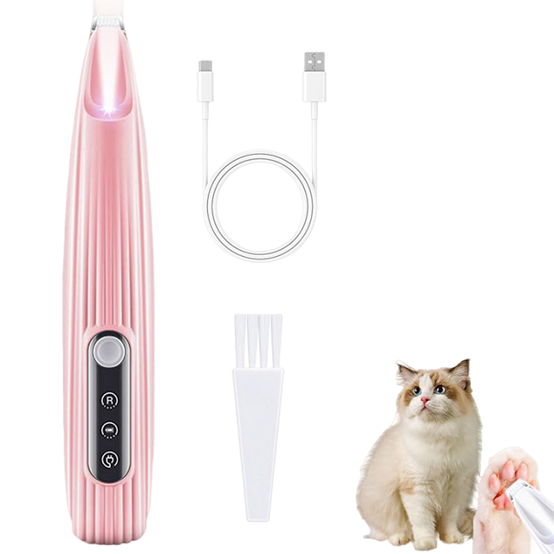 Quiet Paw Trimmer with LED Light for Dogs & Cats