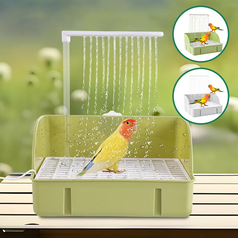 Automatic Bird Bath with Rain Shower & Water Circulation