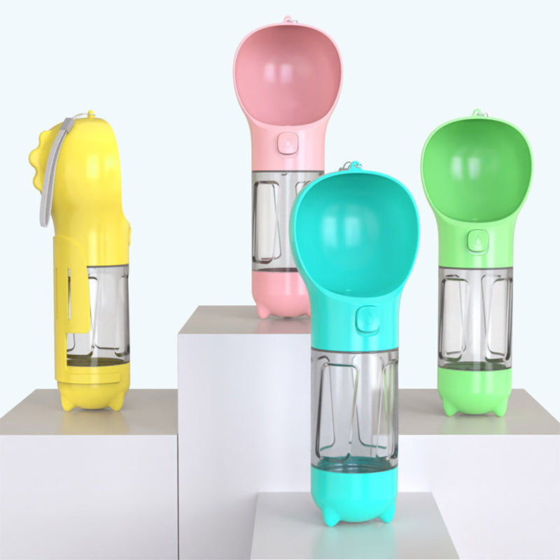 3-in-1 Portable Dog Water Bottle for Walks & Travel