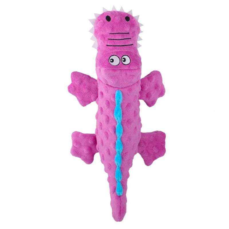 No-Stuffing Crinkle Crocodile Squeaky Dog Toy