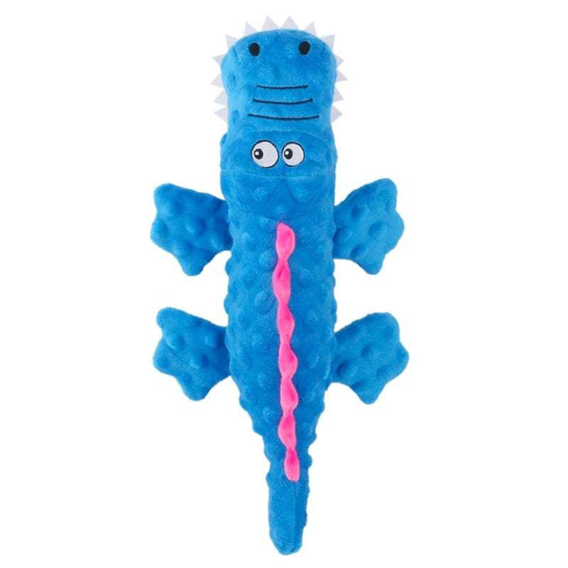 No-Stuffing Crinkle Crocodile Squeaky Dog Toy