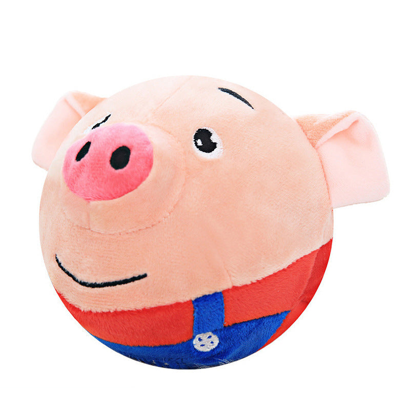 Active Moving Plush Pig Ball - Interactive Pet Toy