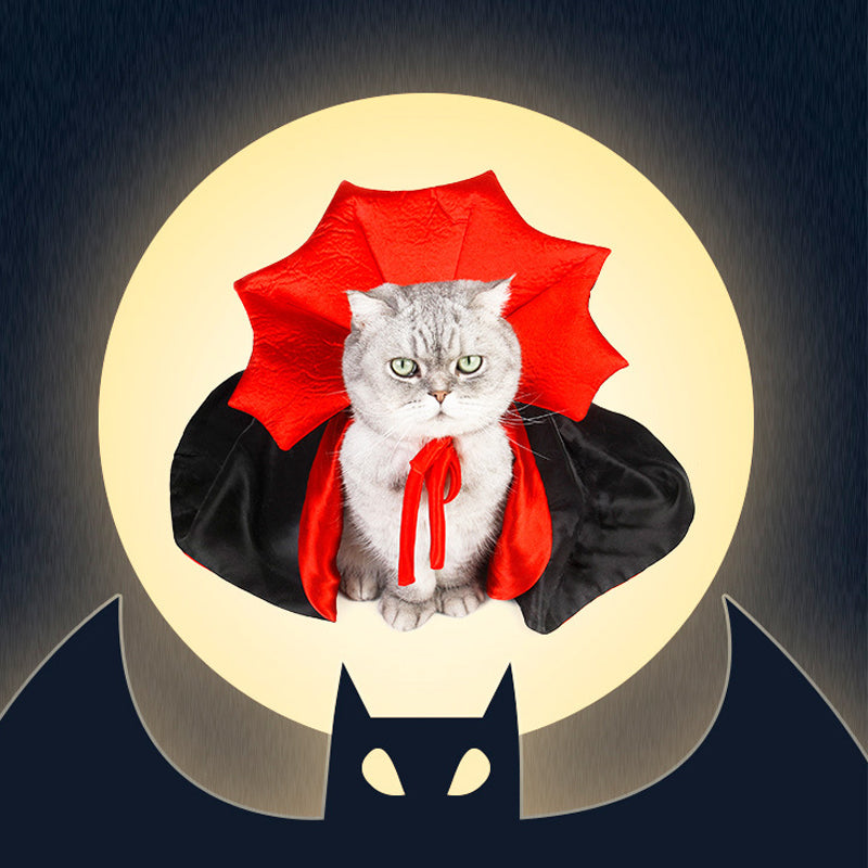 Dracula Vampire Cape Costume for Cats & Small Dogs