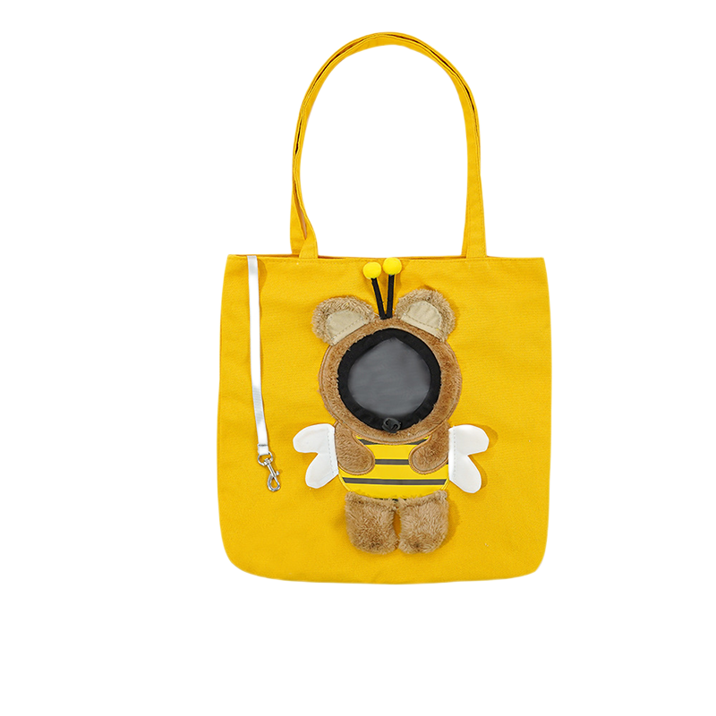 Cozy Canvas Pet Carrier Tote with Costume Window