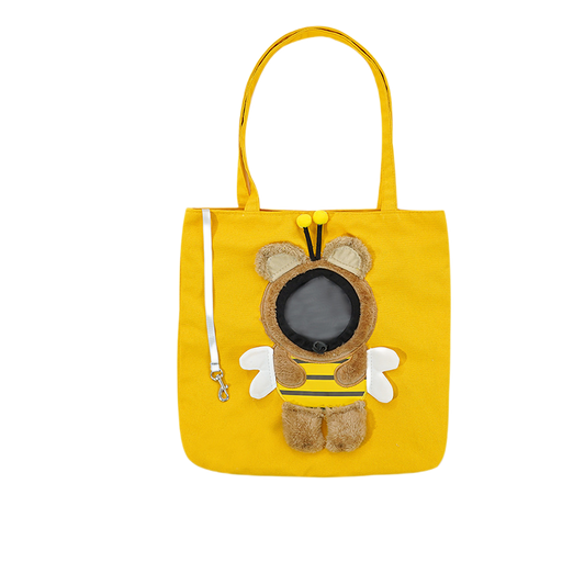 Cozy Canvas Pet Carrier Tote with Costume Window