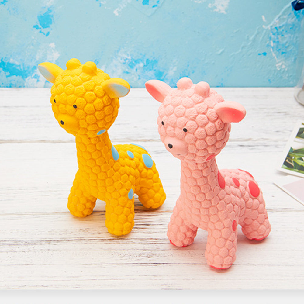 Squeaky Latex Giraffe Toy for Dogs & Puppies