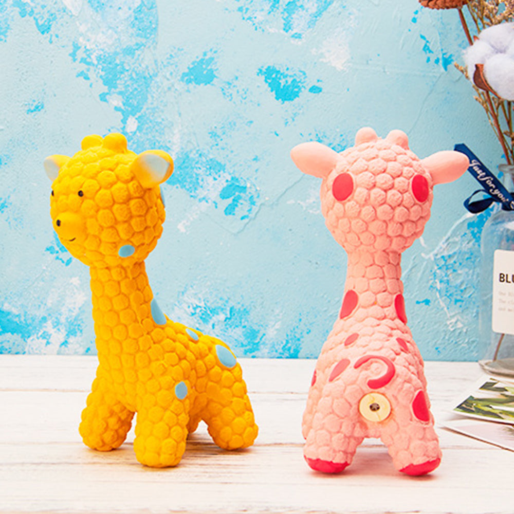 Squeaky Latex Giraffe Toy for Dogs & Puppies