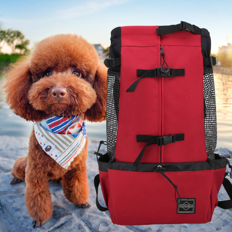 Front-Facing Dog Carrier Backpack with Legs Out