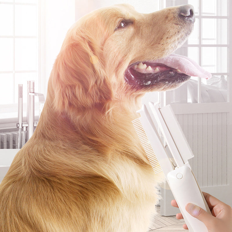 Foldable 3-in-1 Pet Grooming Comb & Hair Remover