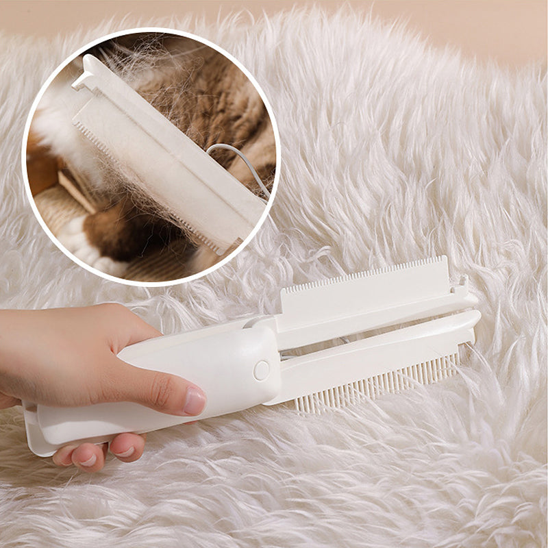 Foldable 3-in-1 Pet Grooming Comb & Hair Remover