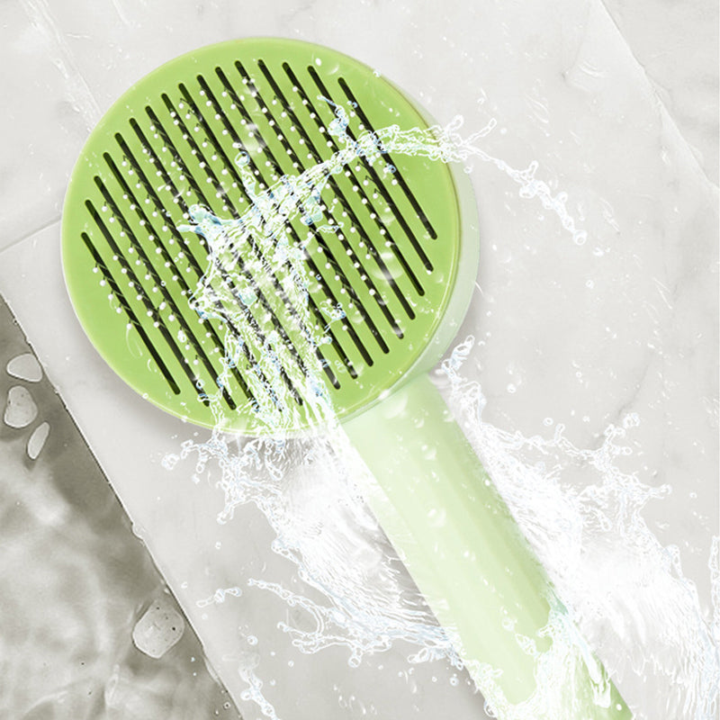 2-in-1 Self-Cleaning Pet Brush & Deshedding Comb