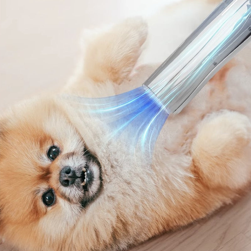 Cordless Pet Grooming Clipper with Built-In Suction