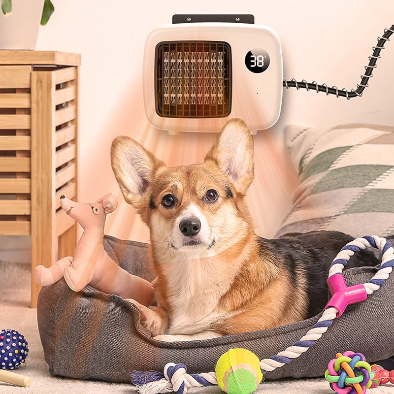 Wall-Mount Dog House Heater with Anti-Bite Cord