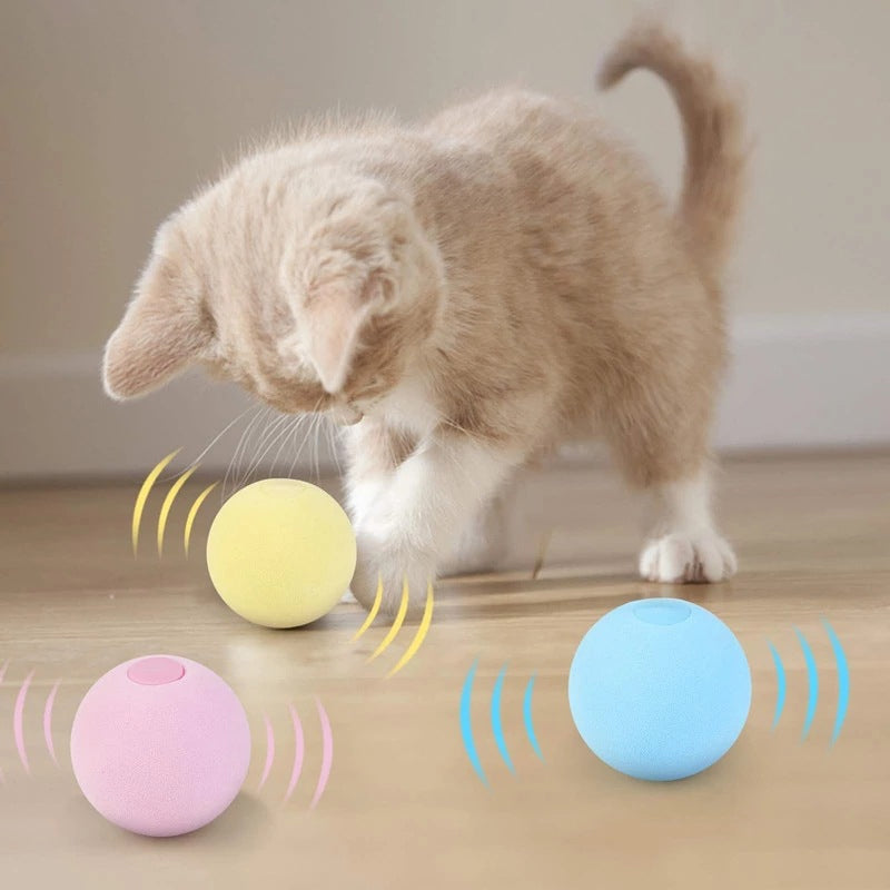 Smart Chirping Cat Ball - Touch-Activated Sounds