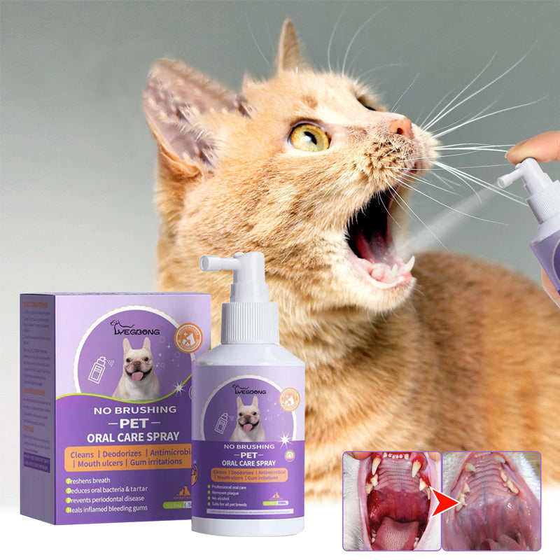 No-Brush Dental Spray for Dogs & Cats - Fresh Breath