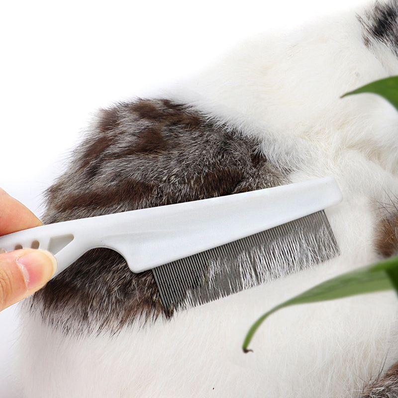 Stainless Steel Flea & Dander Comb for Cats and Dogs