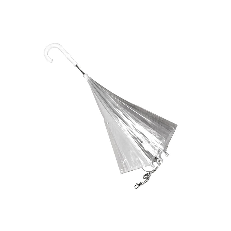 Clear Dog Umbrella with Built-In Leash
