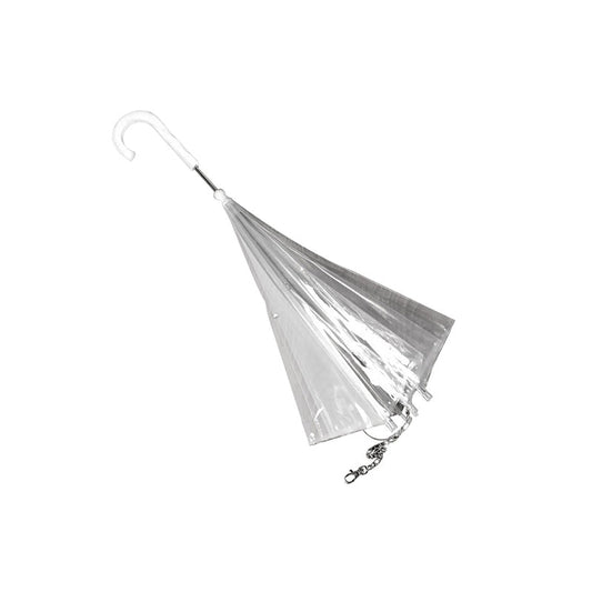 Clear Dog Umbrella with Built-In Leash