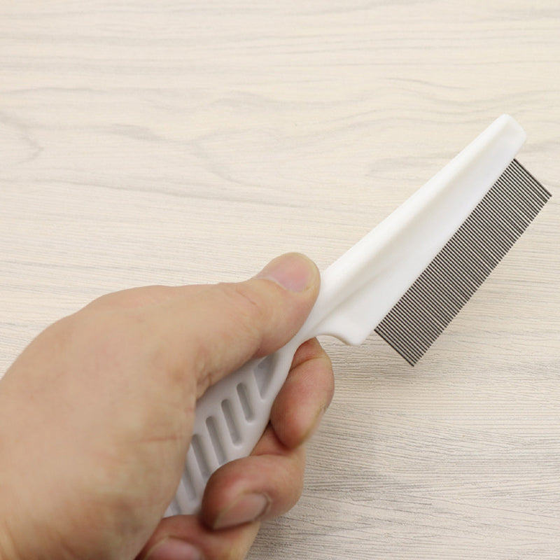 Stainless Steel Flea & Dander Comb for Cats and Dogs