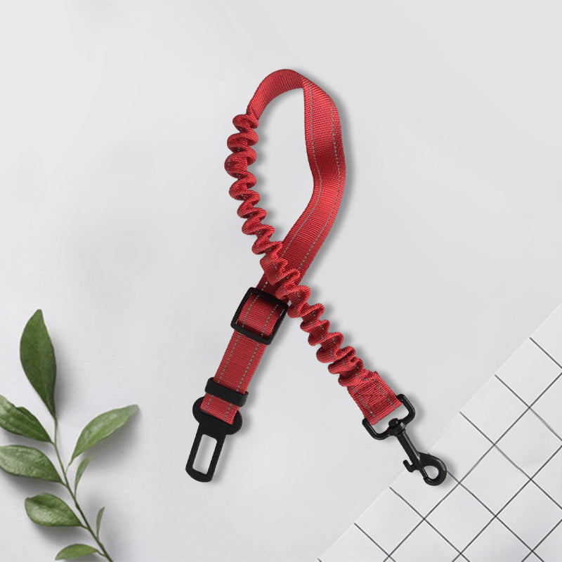 Elastic Dog Car Seat Belt with Shock-Absorbing Bungee