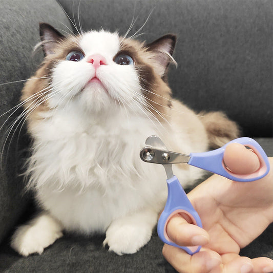 Pet Nail Clippers with Safety Hole for Cats & Small Dogs