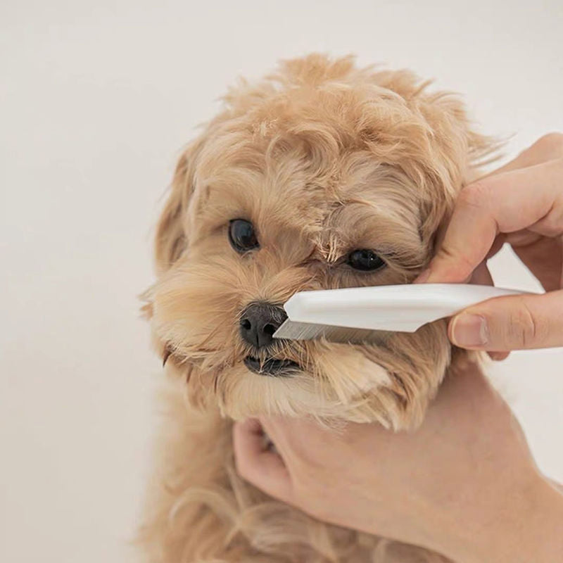 Stainless Steel Flea & Dander Comb for Cats and Dogs