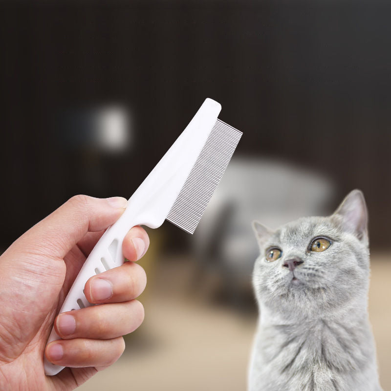 Stainless Steel Flea & Dander Comb for Cats and Dogs