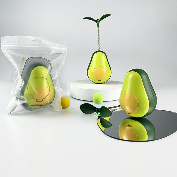 Avocado Wobbler — 3-in-1 Interactive Cat Toy & Catnip