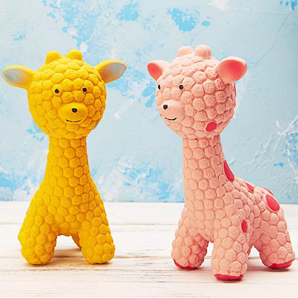 Squeaky Latex Giraffe Toy for Dogs & Puppies