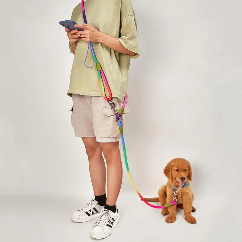 Hands-Free Reflective Rope Dog Leash for Walking & Running