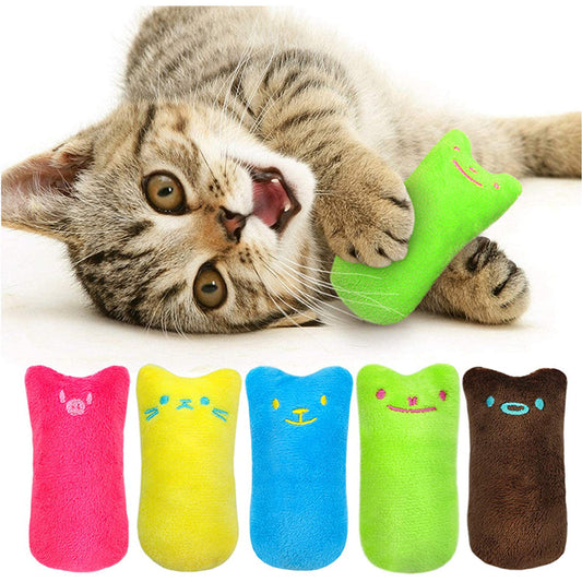 Catnip Kicker Plush Toy for Teeth & Play