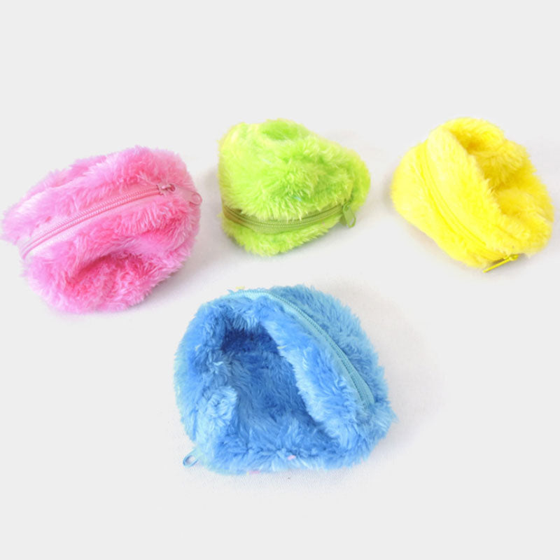 Automatic Rolling Pet Ball with Washable Plush Cover