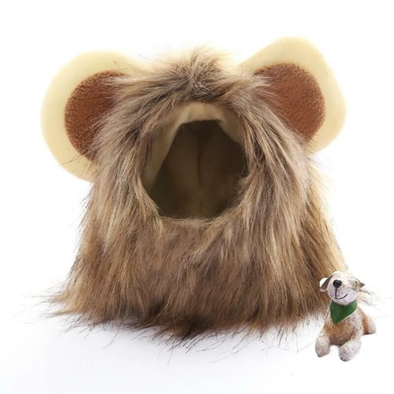 Lion Mane Costume Hat for Cats & Small Dogs