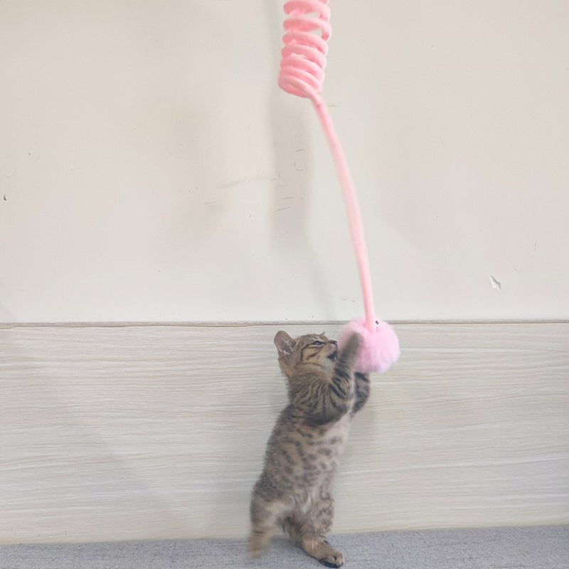 Suction Cup Cat Teaser Wand for Hands-Free Play