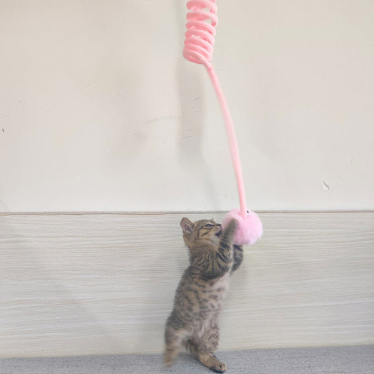 Suction Cup Cat Teaser Wand for Hands-Free Play
