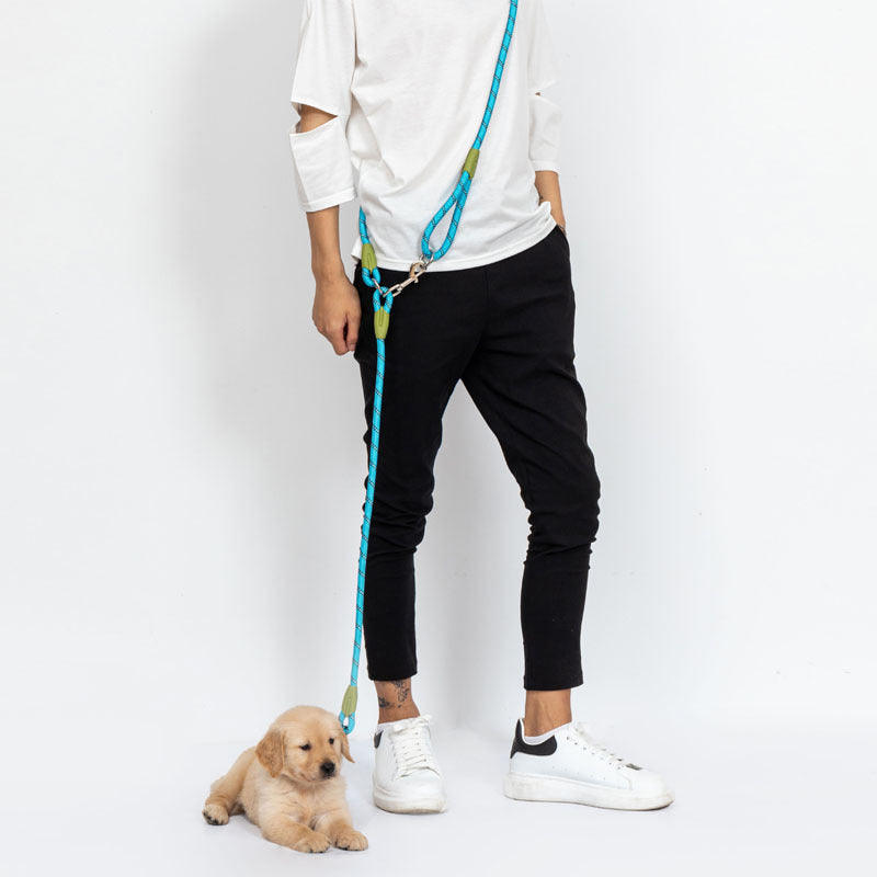 Hands-Free Reflective Rope Dog Leash for Walking & Running
