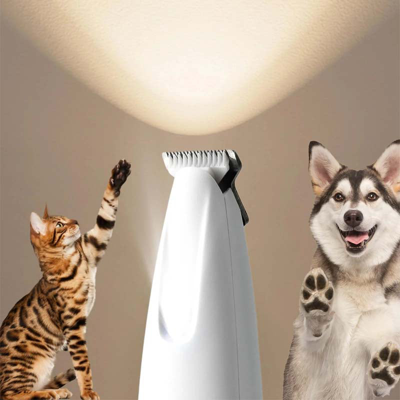 Quiet Paw Trimmer with LED Light for Dogs & Cats
