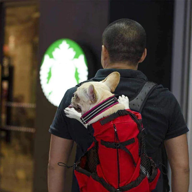 Front-Facing Dog Carrier Backpack with Legs Out