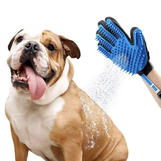 Pet Bathing Sprayer Glove with Grooming Hose Kit