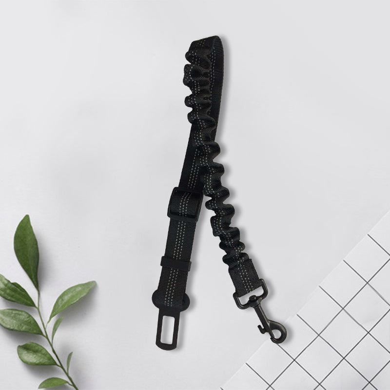Elastic Dog Car Seat Belt with Shock-Absorbing Bungee