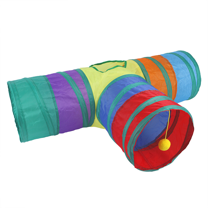 Collapsible Crinkle Cat Tunnel for Indoor Play