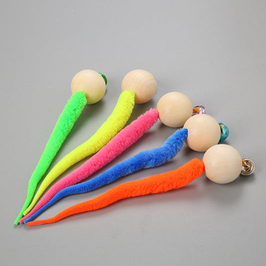 Wiggly Tail Cat Toy Set with Jingle Bells - 5 Pack