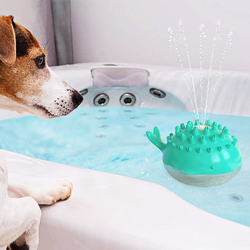 Floating Water Spray Dog Toy with Cooling Fountain