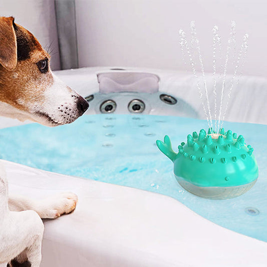 Floating Water Spray Dog Toy with Cooling Fountain