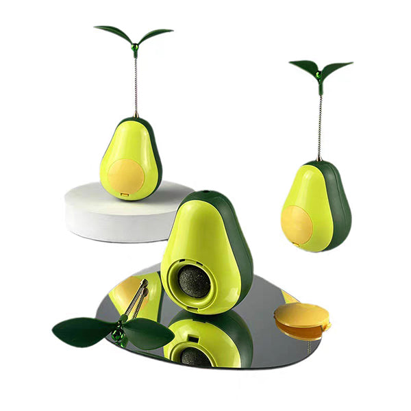 Avocado Wobbler — 3-in-1 Interactive Cat Toy & Catnip