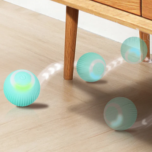 Smart Self-Rolling Cat Ball with Play Mat