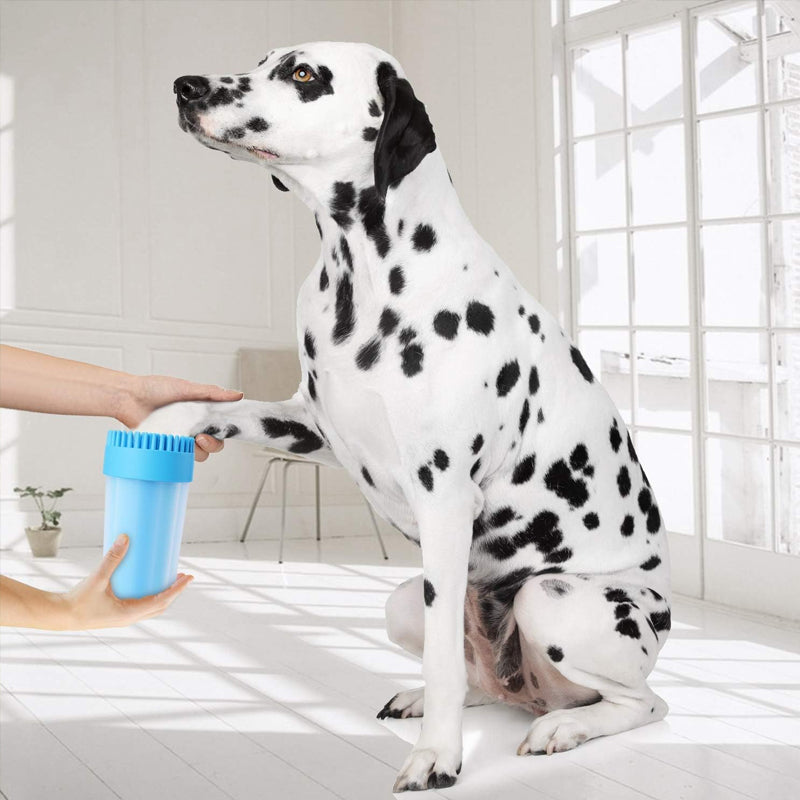 Portable Dog Paw Cleaner Cup with Soft Silicone Bristles